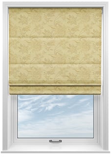 Buckingham, Natural - Twist&Fit Roman Blind